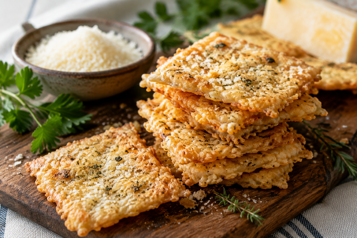 Easy Cheesy Parmesan Crackers Recipe for Snack Lovers – ukfinda