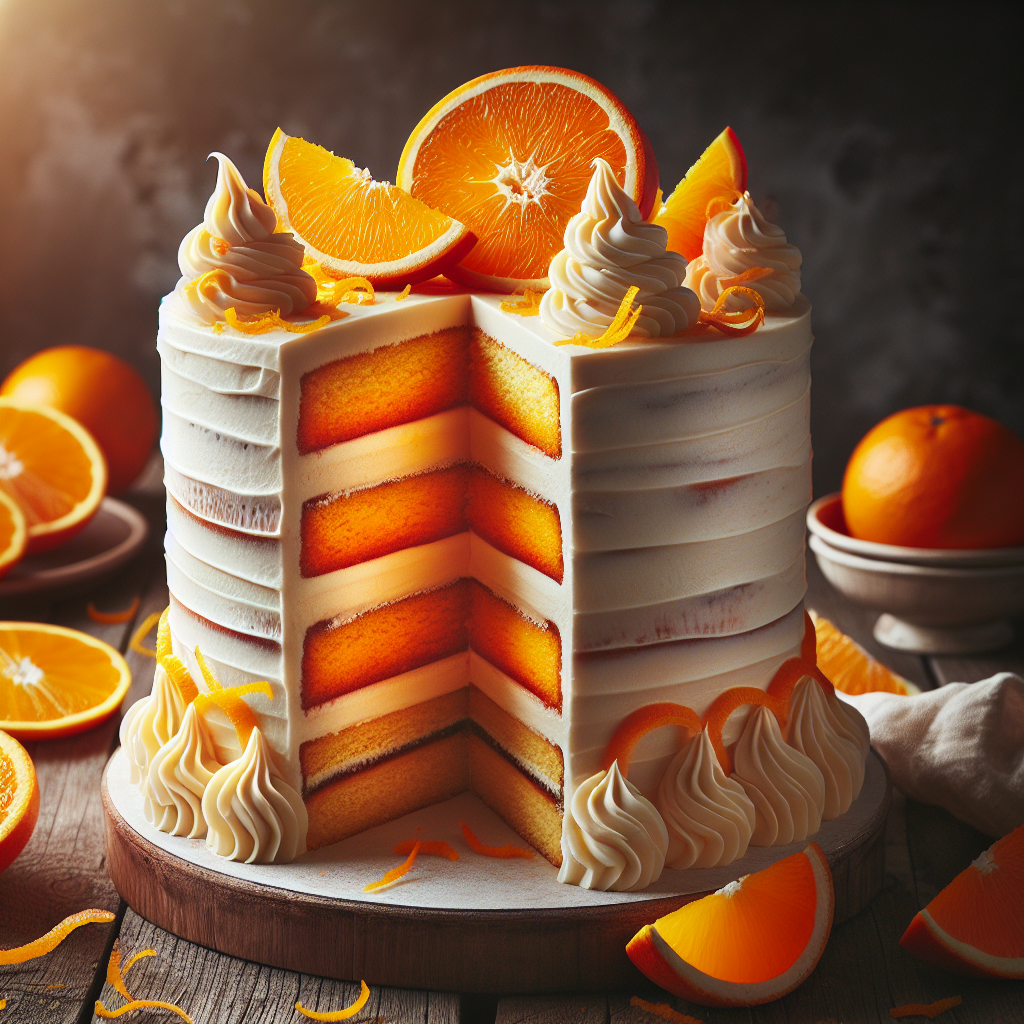 Orange Creamsicle Cake