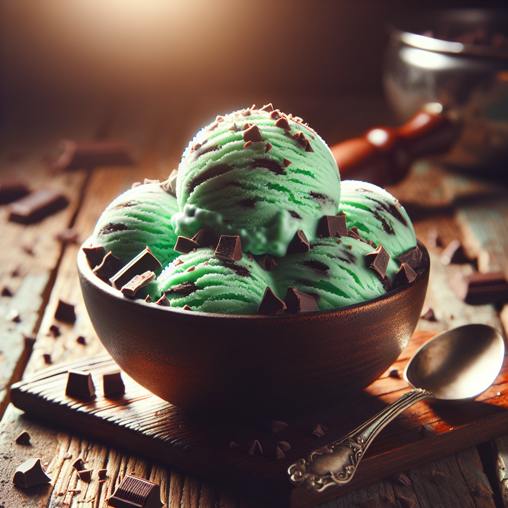 Mint Chocolate Chip Ice Cream Delight